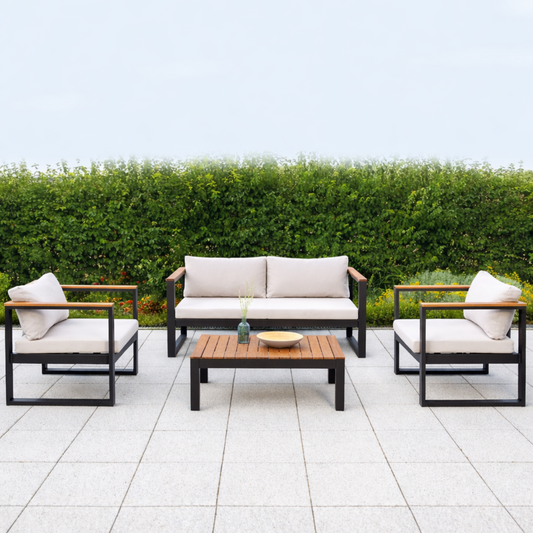 Living Terraza Altazor 4 Personas – Juego de Muebles Exterior de Madera Premium