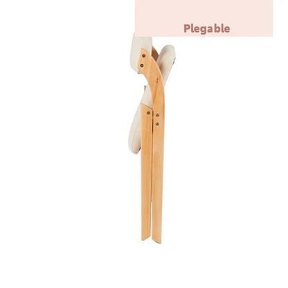 Pack de 2 Sillas Betlahem de madera plegable acolchada – Beige