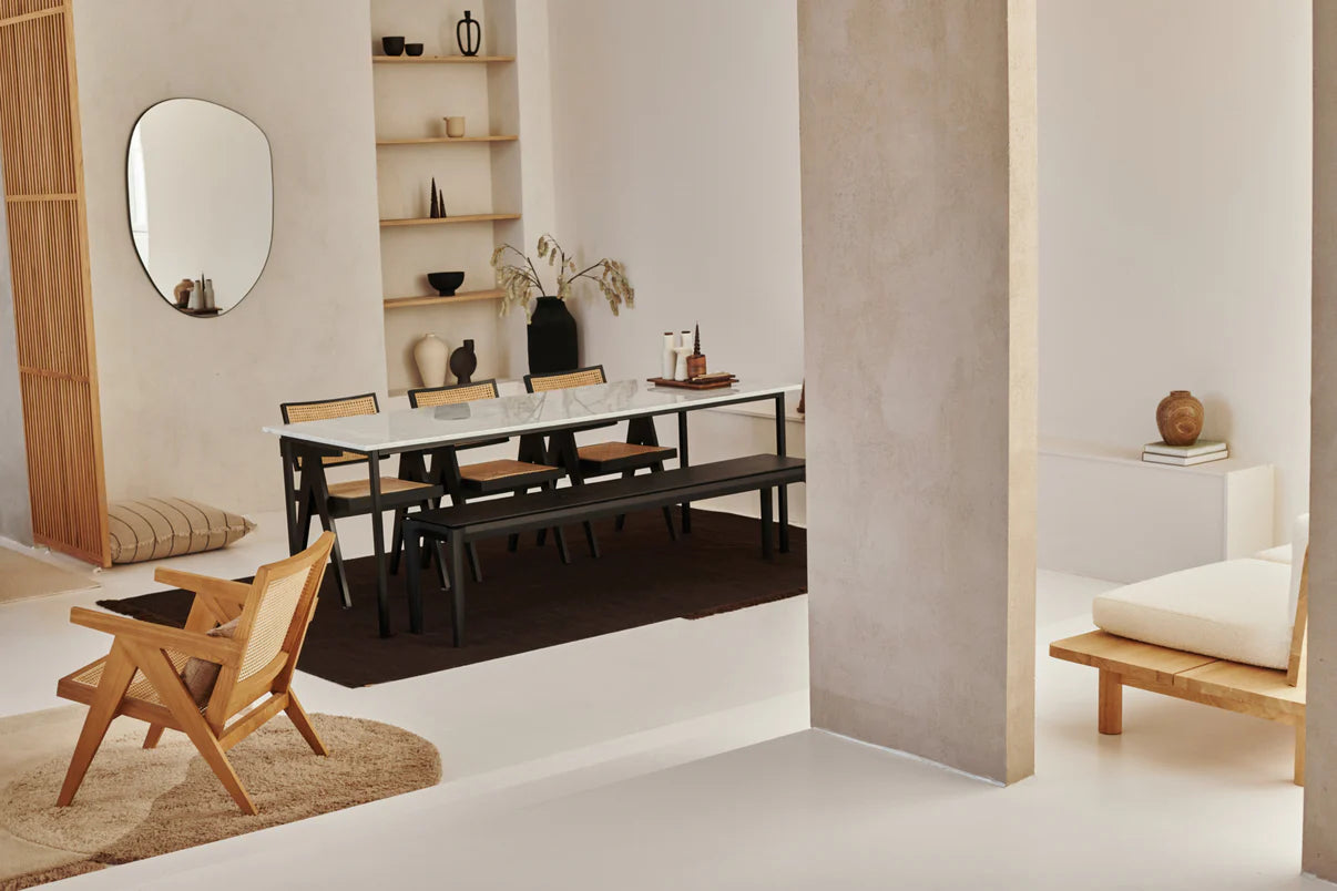 Mesa de Comedor de Mármol Rectangular – Modelo Larraín.