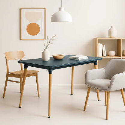 Mesa de Comedor 120×80 Rectangular – Negra