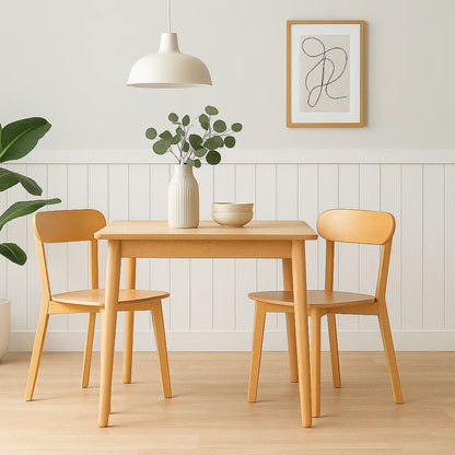 Pack de 2 Sillas Fresno de Madera – Natural