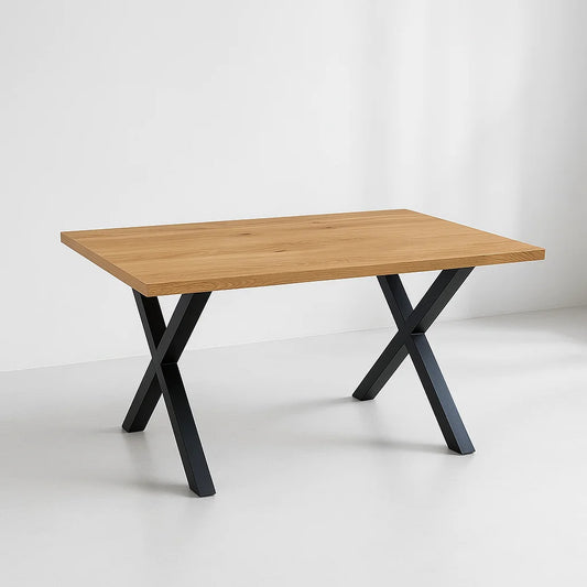 Mesa industrial Color Madera y Metal Cross 140×90
