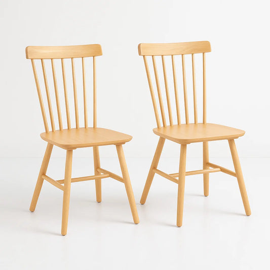 Pack de 2 Sillas Windsor Madera – Natural
