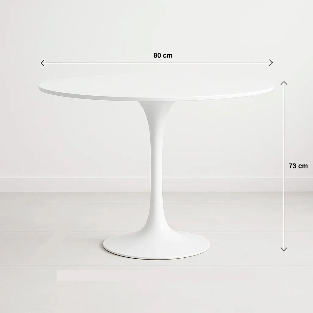 Mesa de Comedor Tulip 80cm – Blanca
