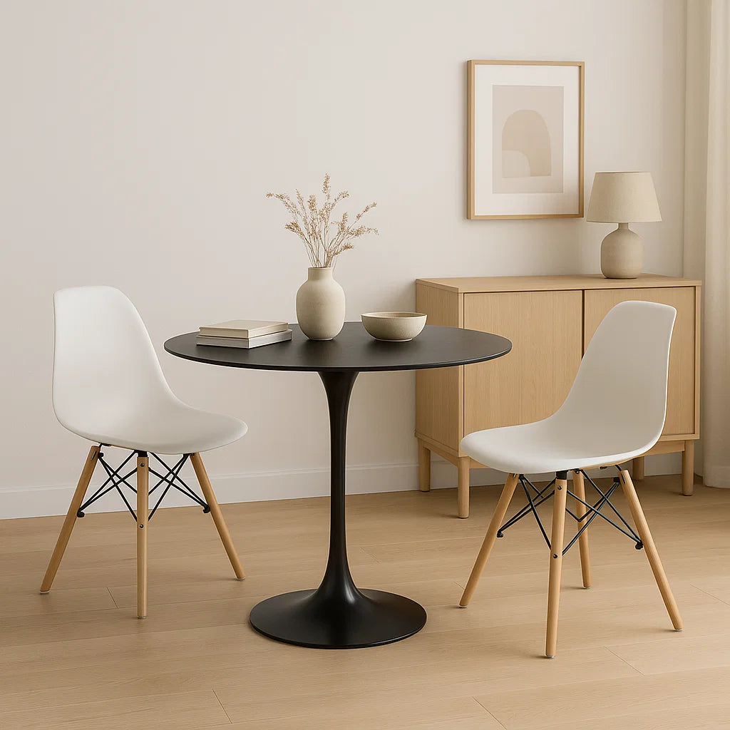 Mesa de Comedor Tulip 80cm – Negra