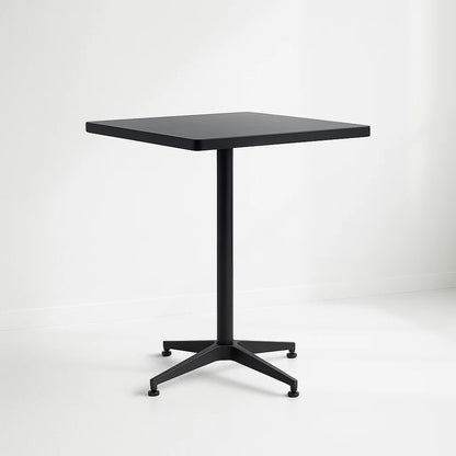 Mesa de restaurant 70×70 de metal cruz y MDF – Negra
