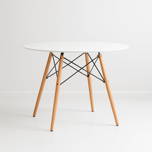 Mesa de Comedor Eames 100cm redonda – Blanca