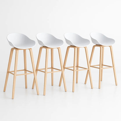 Pack de 4 Taburetes Nordic – Blanco