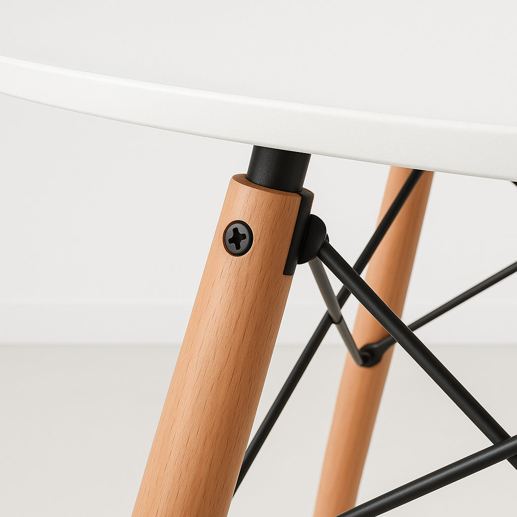 Mesa de Comedor Eames 100cm redonda – Blanca