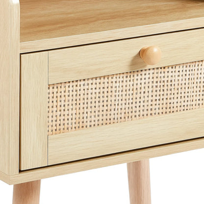 Velador Mesh Rattan con Cajon y Espacio