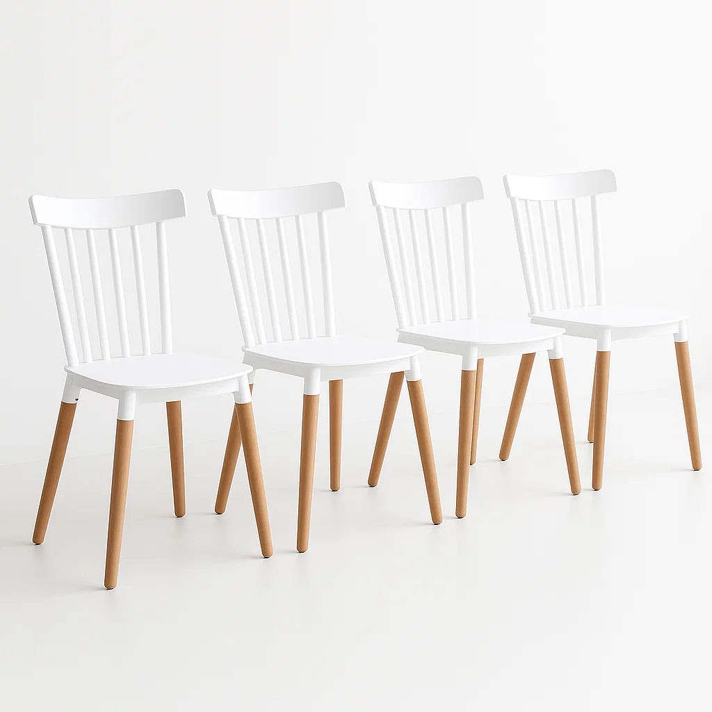 Pack de 4 Sillas Windsor Blancas