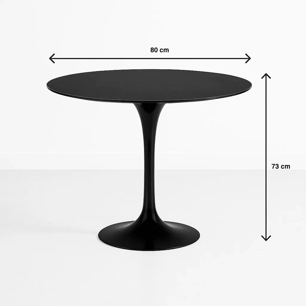 Mesa de Comedor Tulip 80cm – Negra