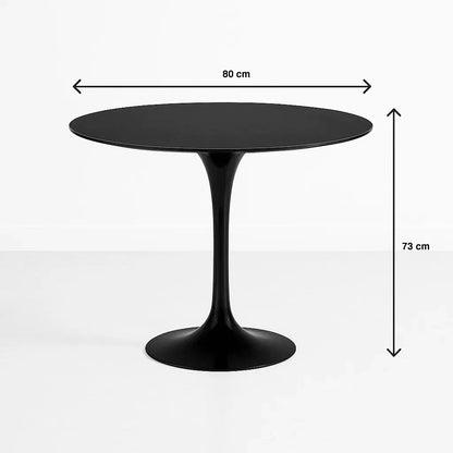Mesa de Comedor Tulip 80cm – Negra