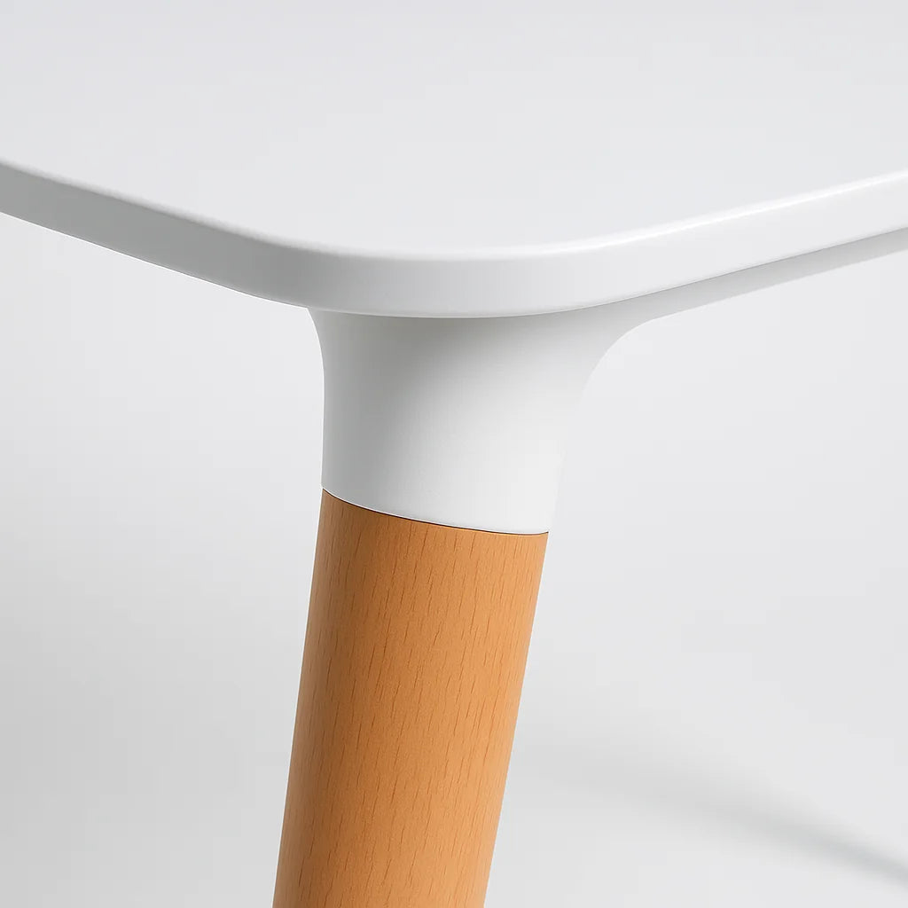 Mesa Cuadrada de Comedor Eames 80x80cm - Blanca