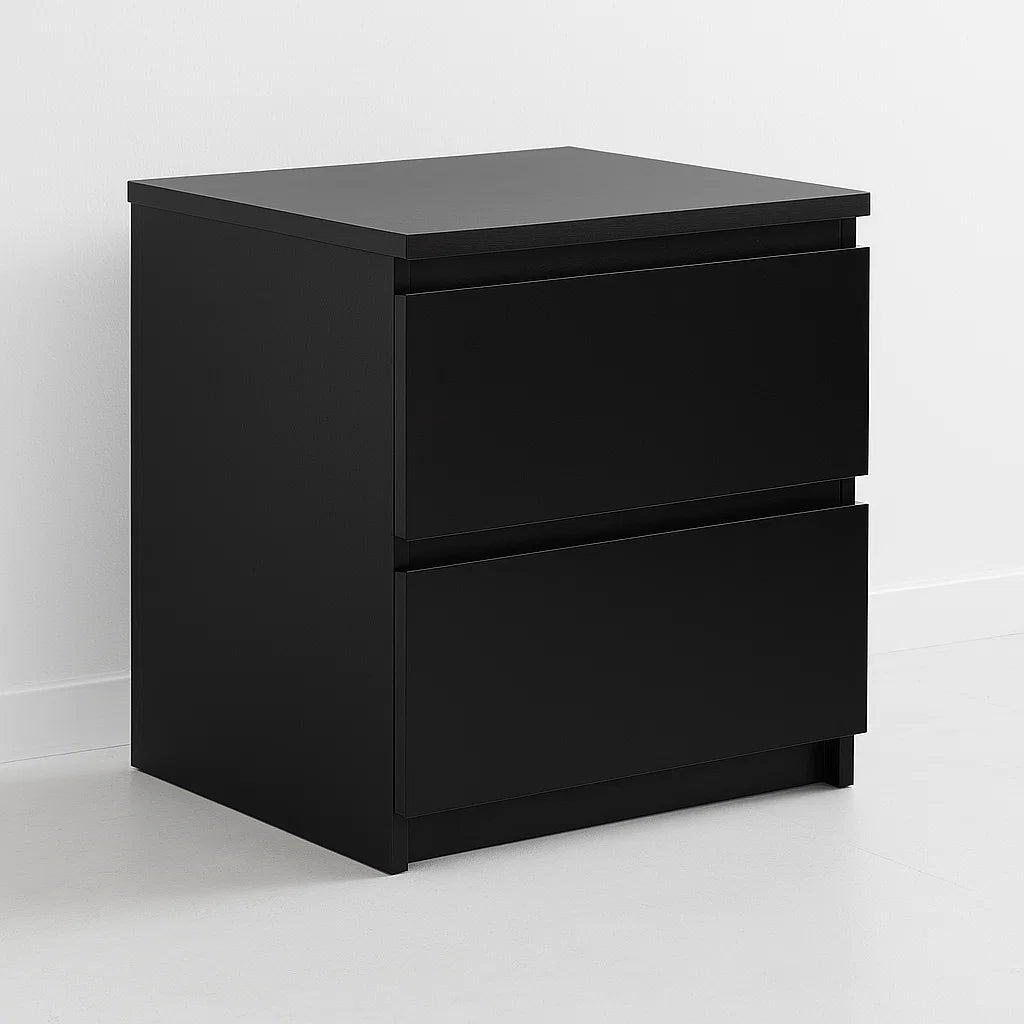 Velador Cajon Doble Minimal Oscuro