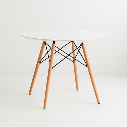 Mesa de Comedor Eames 80cm redonda – Blanca