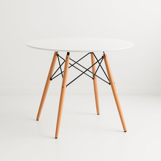 Mesa de Comedor Eames 80cm redonda – Blanca