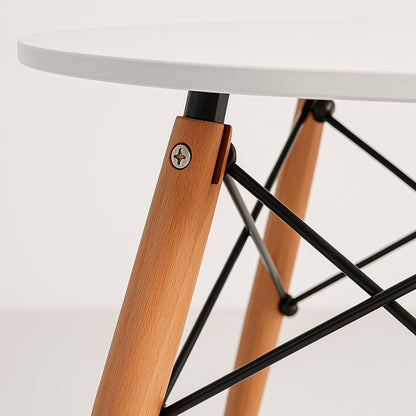 Mesa de Comedor Eames 80cm redonda – Blanca
