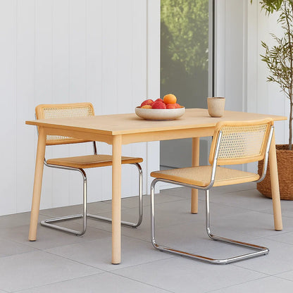 Pack de 2 Sillas Breuer Madera y Rattan – Madera