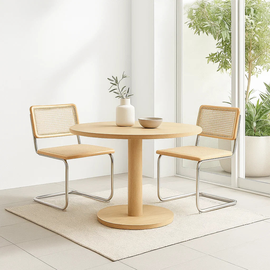 Pack de 2 Sillas Breuer Madera y Rattan – Madera