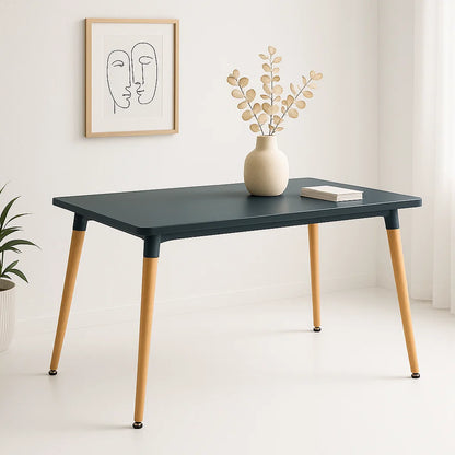 Mesa de Comedor 120×80 Rectangular – Negra