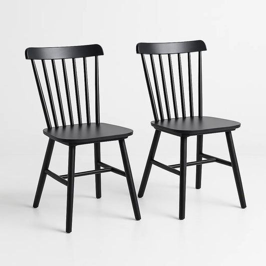 Pack de 2 Sillas Windsor Madera – Negra
