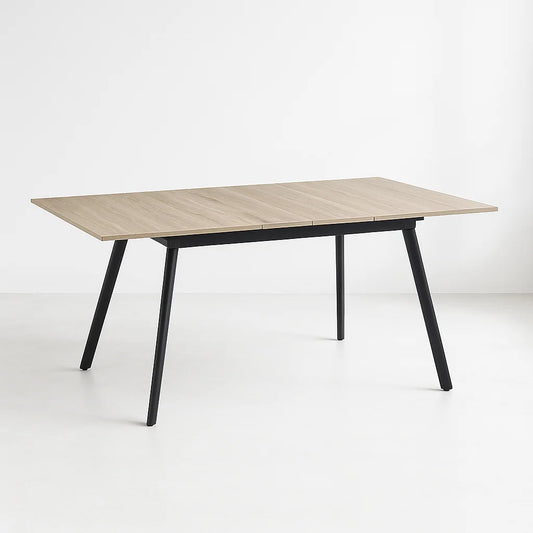 Mesa extensible 120 a 160 cm, ancho 80cm – Madera Clara