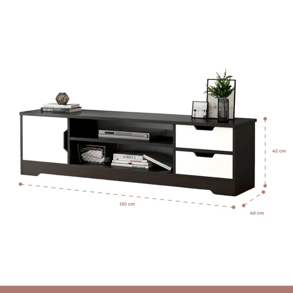 Rack de TV o Buffet con Cajones Night Black