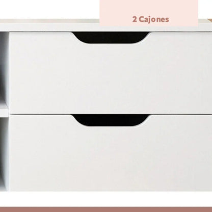 Rack de TV o Buffet con Cajones Night Black