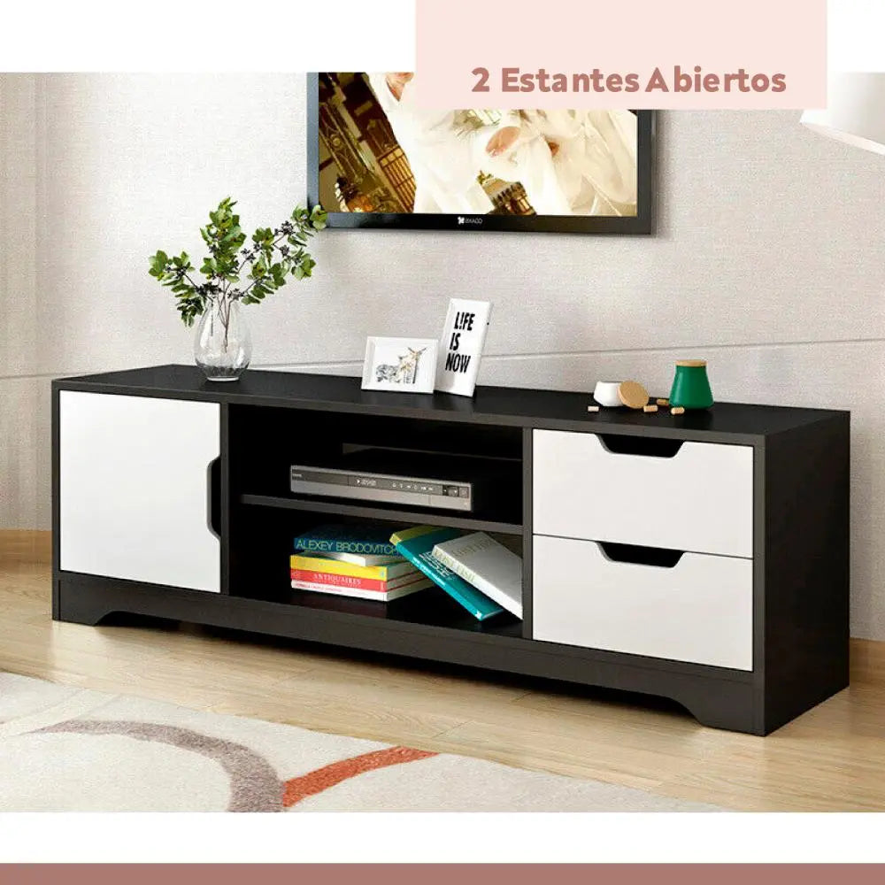 Rack de TV o Buffet con Cajones Night Black