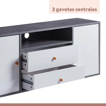 Rack de TV o Buffet con Cajones Nordic