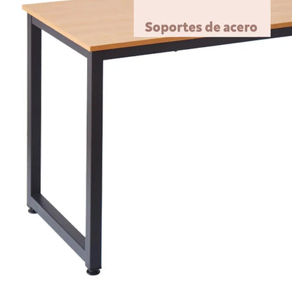 Escritorio Industrial Home Office – Madera Clara