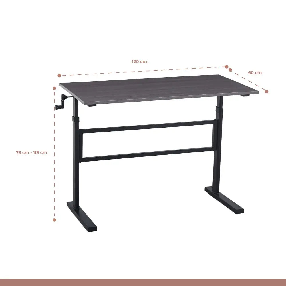 Escritorio de trabajo con altura regulable standing desk – Gris