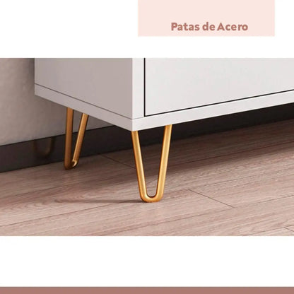 Rack de TV o Buffet con Cajones Simply White