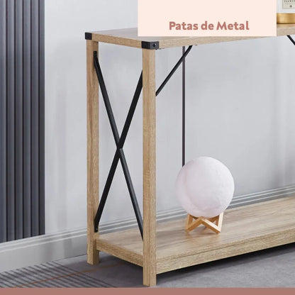 Mesa de Arrimo Cross 2 Niveles – Madera